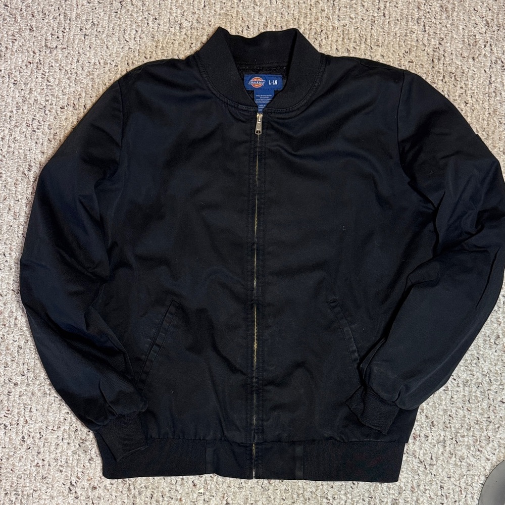 Dickies Classic Black Bomber Jacket Men’s Large Tall
